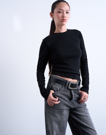 juoda TOPSHOP Marškinėliai 'EVERYDAY': priekis