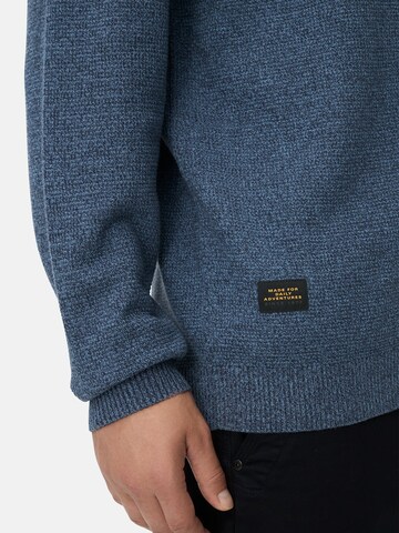 CAMEL ACTIVE Strickjacke mit Bomberkragen in Blau
