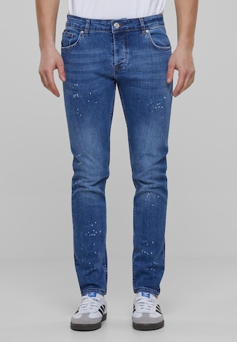 2Y Premium Skinny Jeans in Blue: front