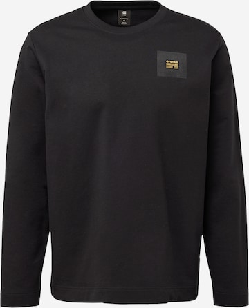 G-Star RAWSweater majica 'Tweeter' - crna boja: prednji dio