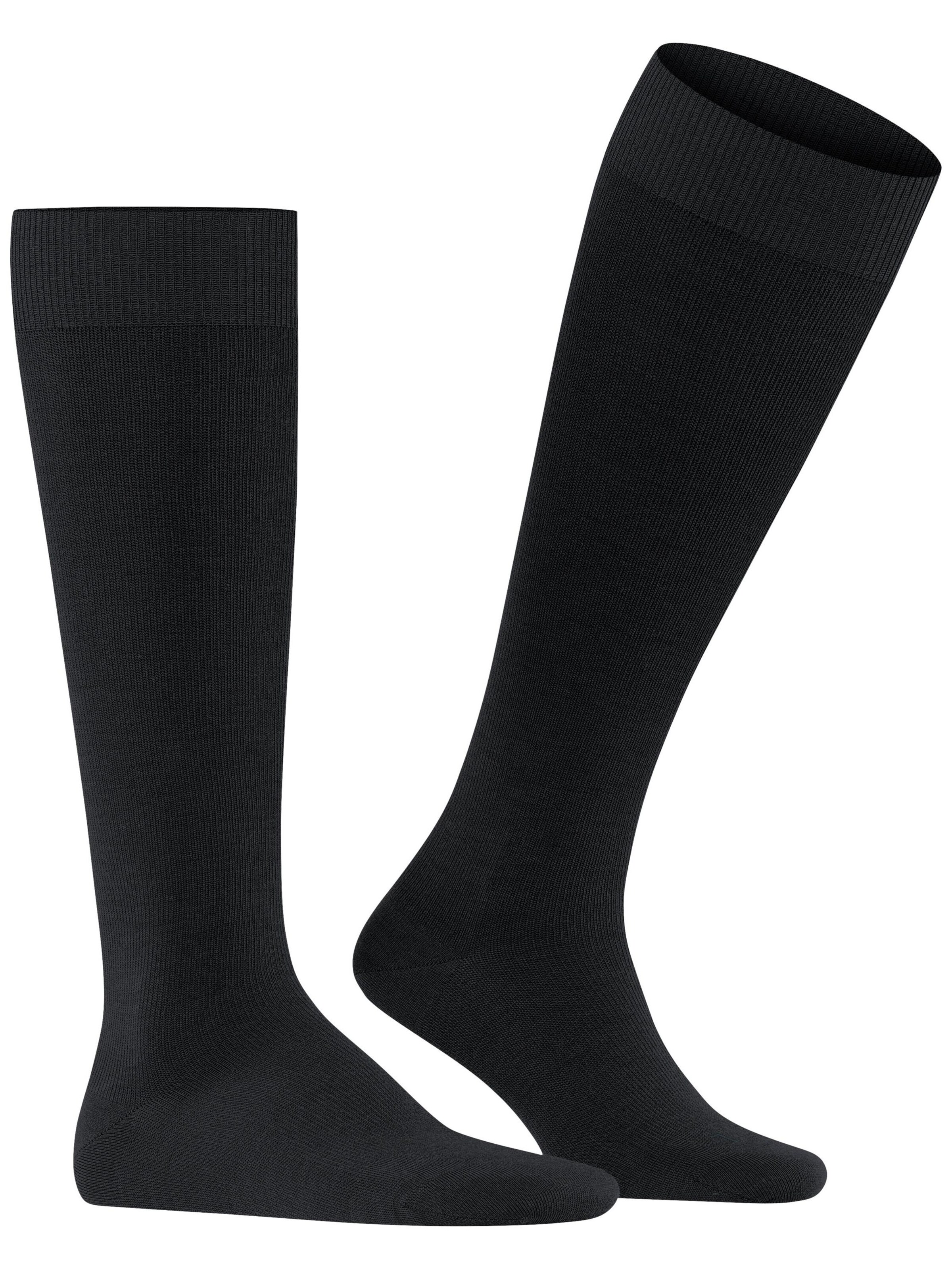 FALKE Kniestrümpfe 'Energizing Wool'‌‌‌‌‌‌‌‌‌ in Schwarz