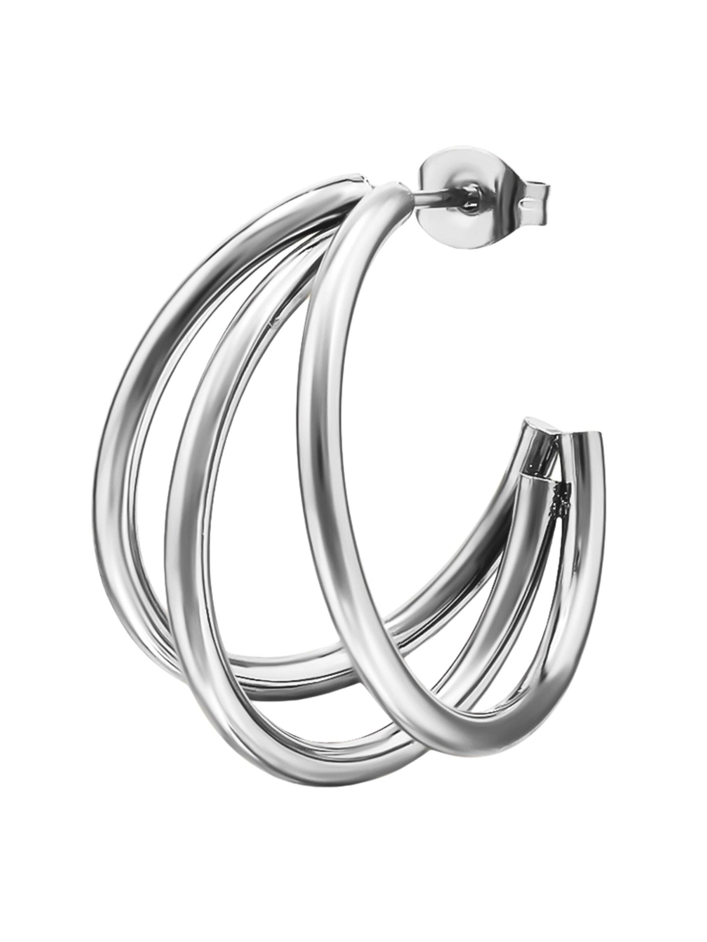 Maxte Earrings in Silver