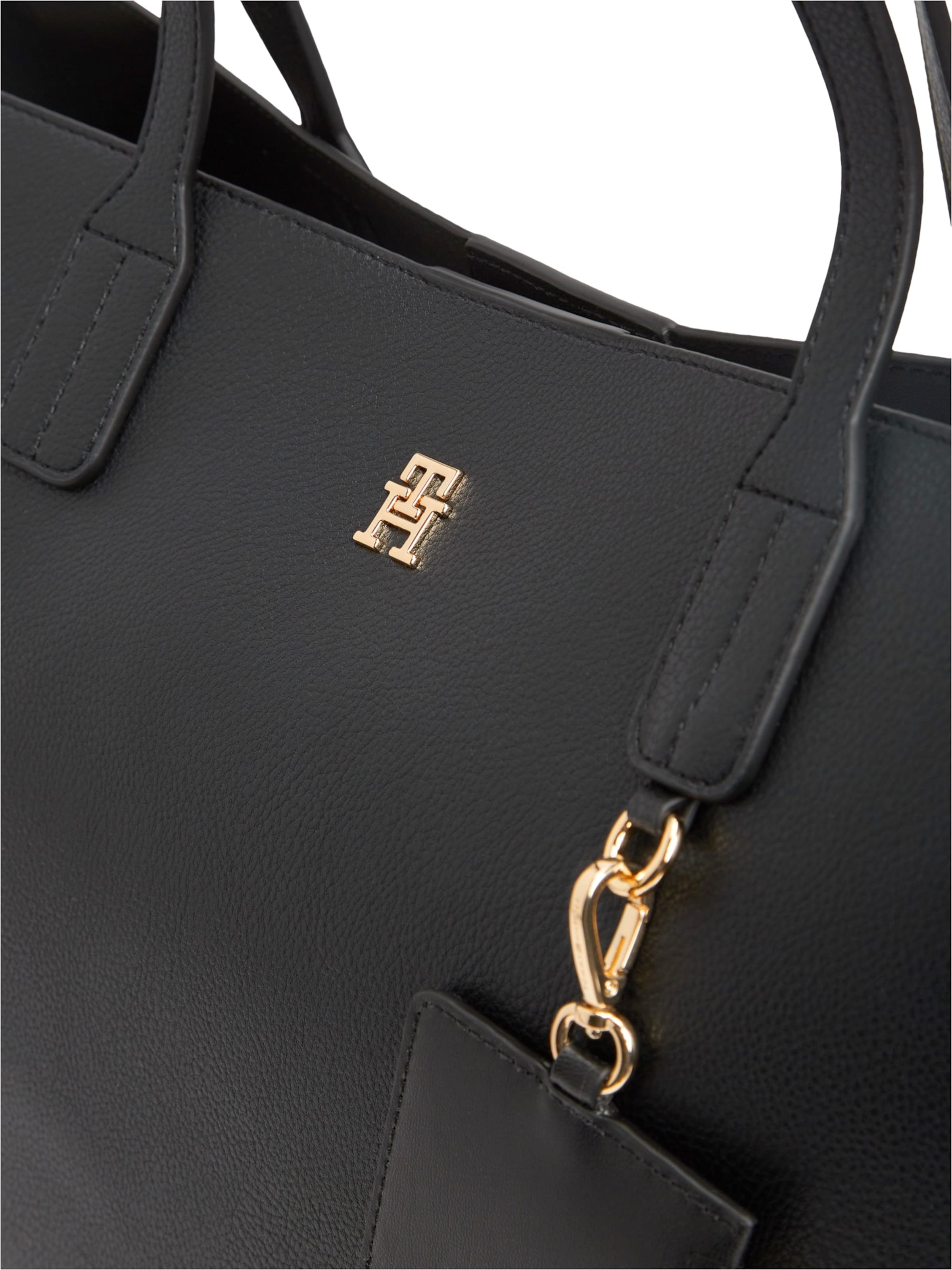 TOMMY HILFIGER Shopper in Schwarz