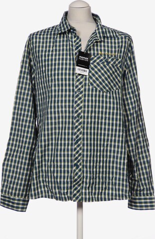VAUDE Button Up Shirt in M-L in Green: front