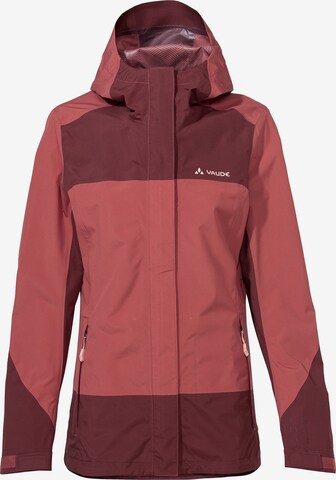 VAUDE Outdoorjas 'W Neyland 2.5L J' in Rood: voorkant