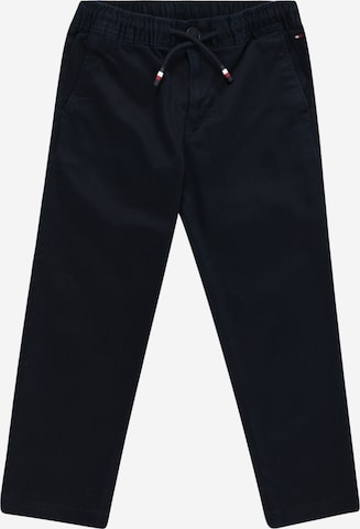 TOMMY HILFIGER Loosefit Broek in Blauw: voorkant