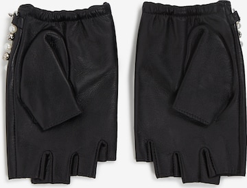 Karl Lagerfeld Γάντια με κομμένα δάχτυλα σε μαύρο