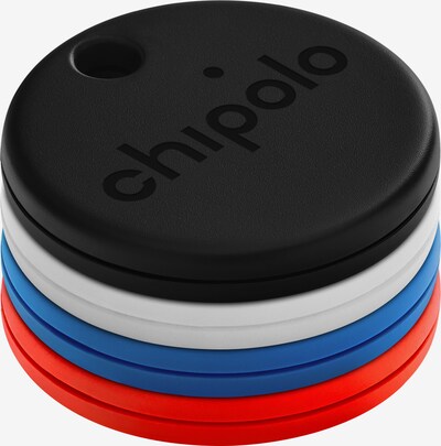 Chipolo Bluetooth Tracker in blau / rot / schwarz / weiß, Produktansicht