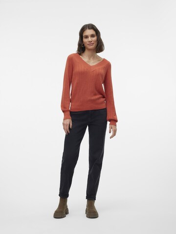 VERO MODA Pullover 'VMNewLexsun' in Rot