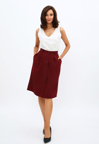 Awesome Apparel Rok in Rood