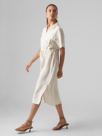 VERO MODA Shirt dress 'IRIS' in White