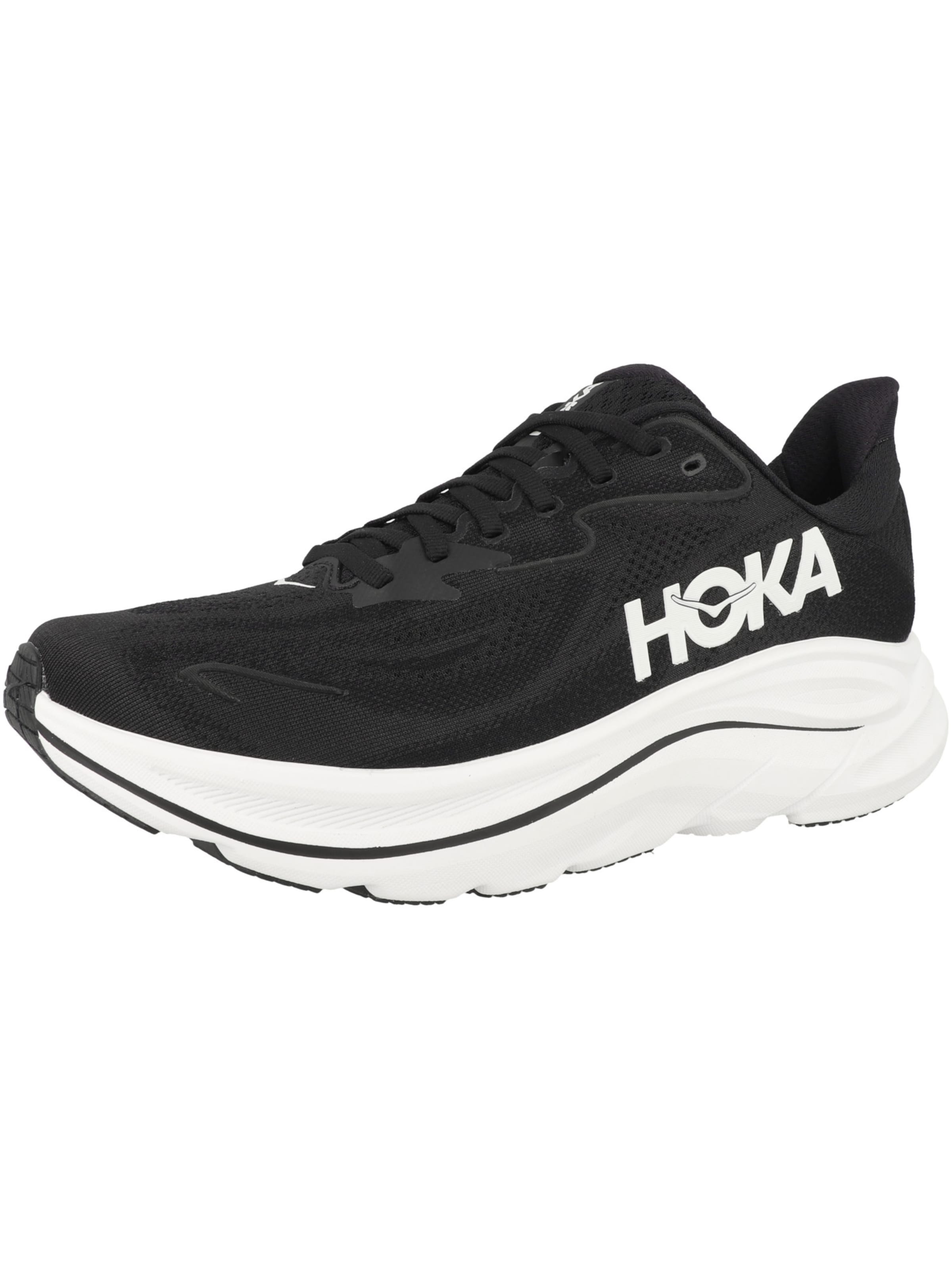 HOKA Running Shoes 'Clifton 10' in Black / White, Item view