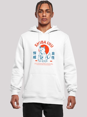 F4NT4STIC Sweatshirt 'Japanischer Shiba Inu Hund' in Wit: voorkant