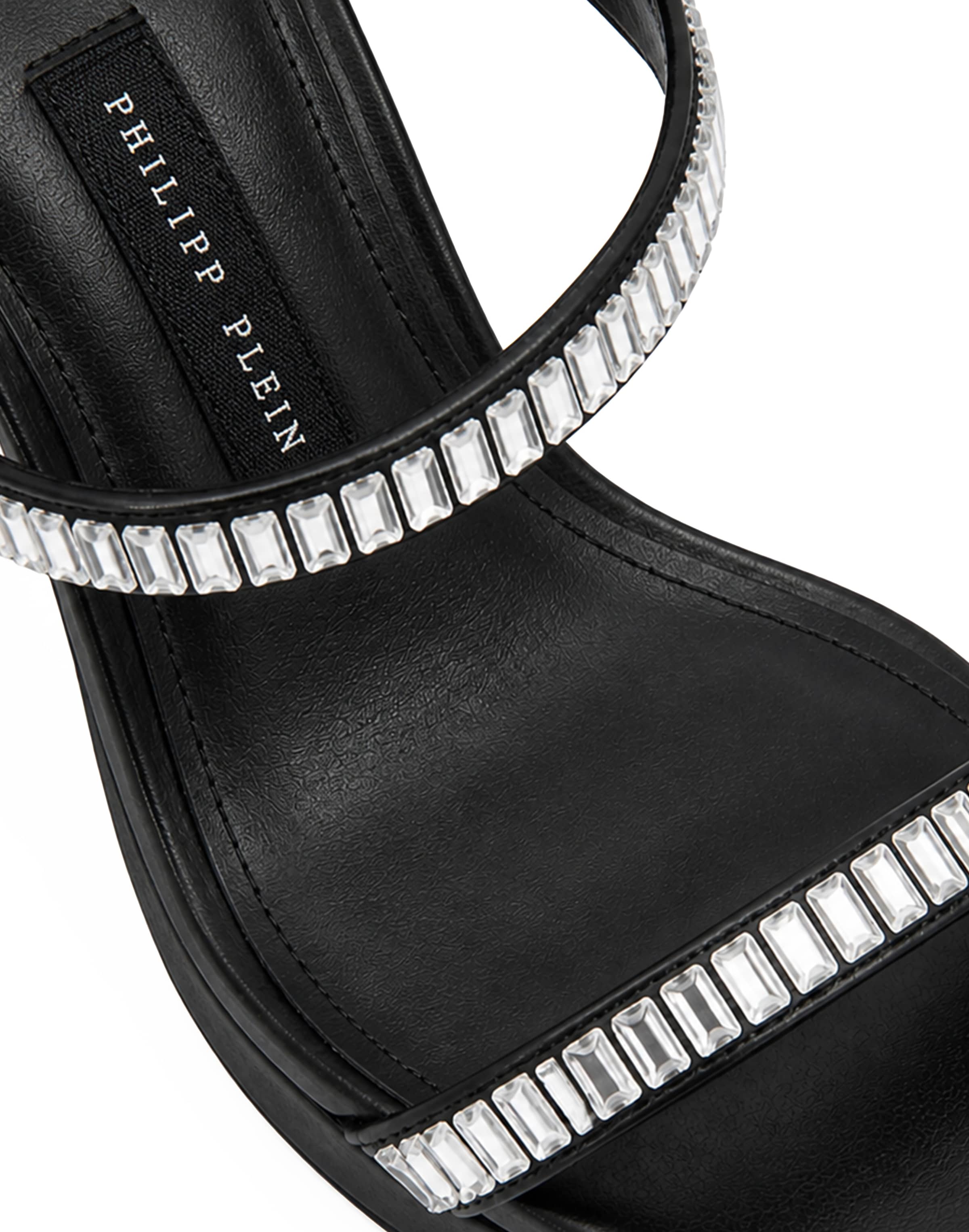 Philipp Plein - Sandália em preto