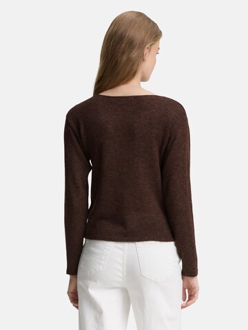 TOM TAILOR DENIM Sweater in Brown