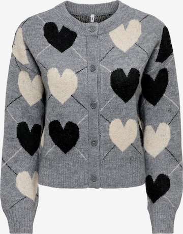 Cardigan 'Ritu' ONLY en gris : devant