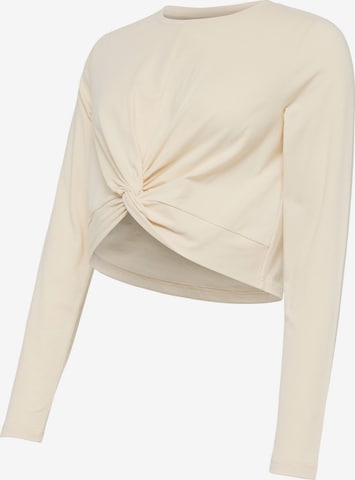 MAMALICIOUS Shirt in Beige: voorkant