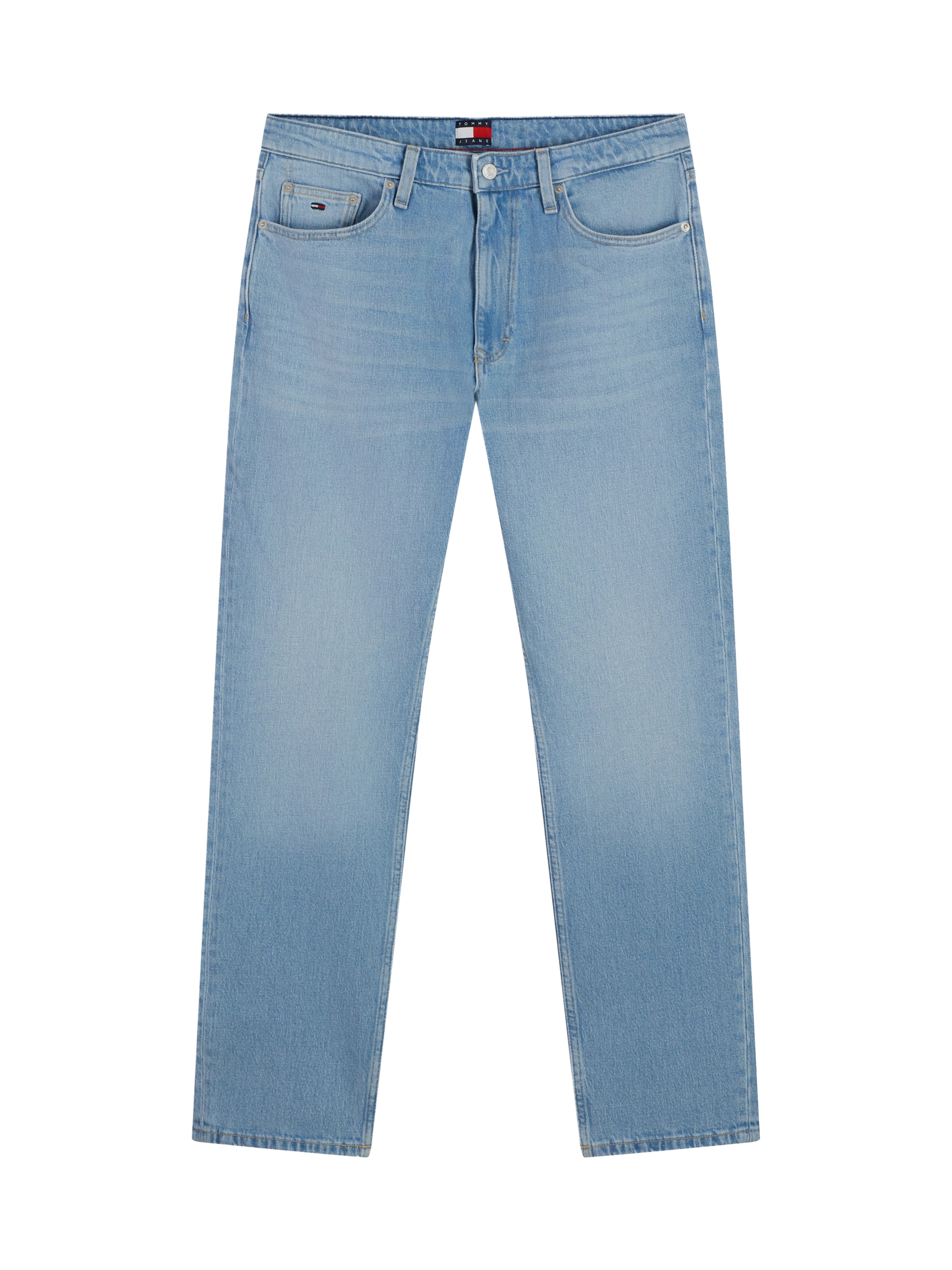 Tommy Jeans Слим фит Дънки 'RYAN' в синьо: отпред