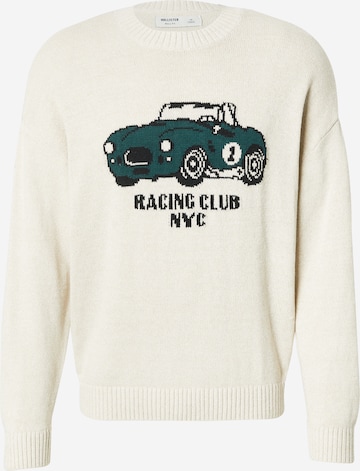 HOLLISTER Sweter w kolorze biały: przód