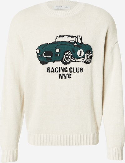 Megztinis iš HOLLISTER, spalva – benzino spalva / juoda / natūrali balta, Prekių apžvalga