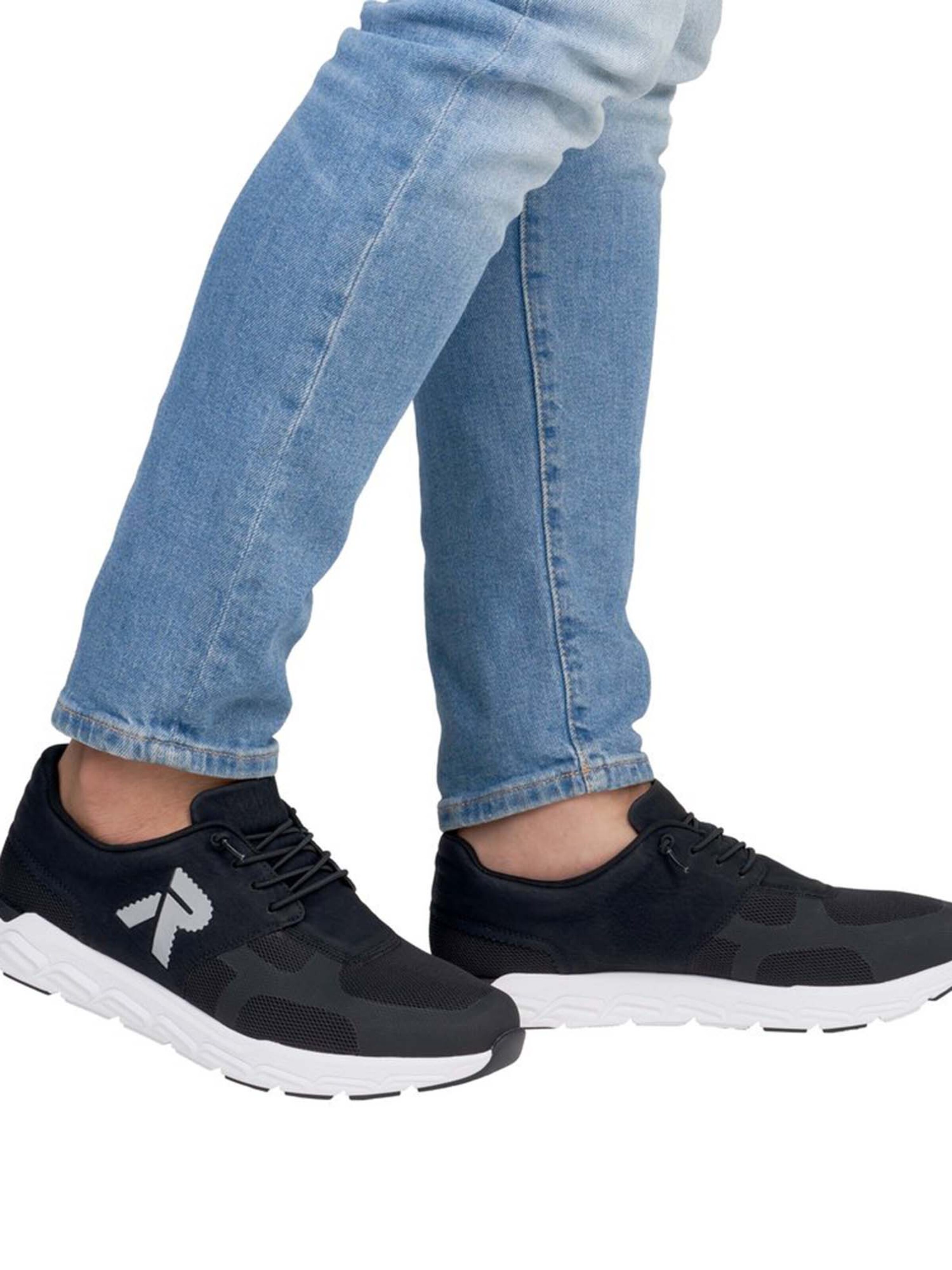 Sneaker low de la Rieker Sport pe negru: față