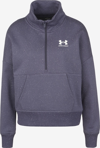 UNDER ARMOUR Athletic Sweatshirt 'RIVAL' in Grey: front
