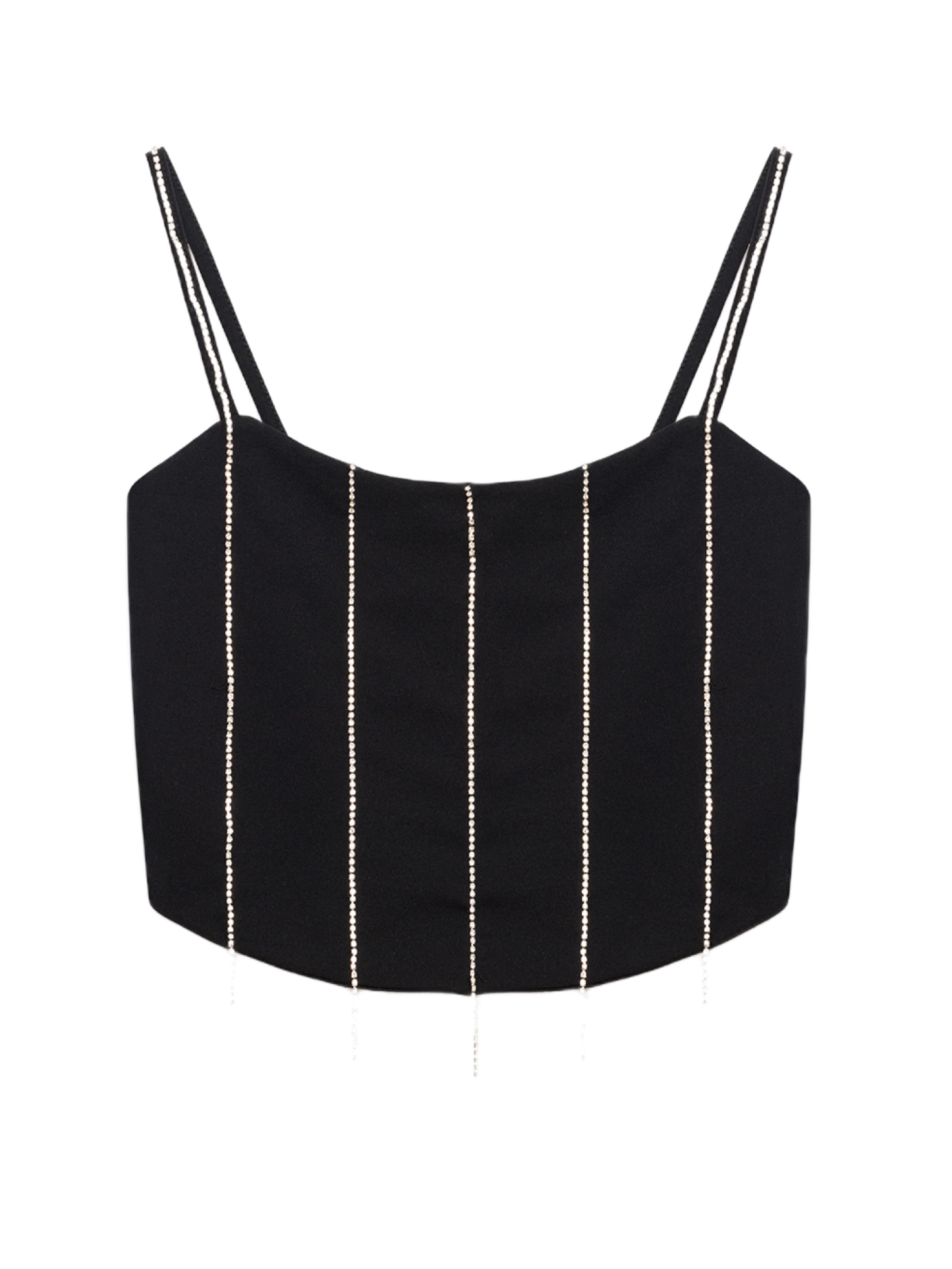 No Matter What Top in Black: front