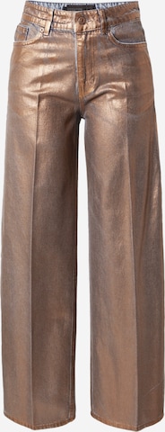 DRYKORN Wide leg Jeans 'MEDLEY' in Brown: front