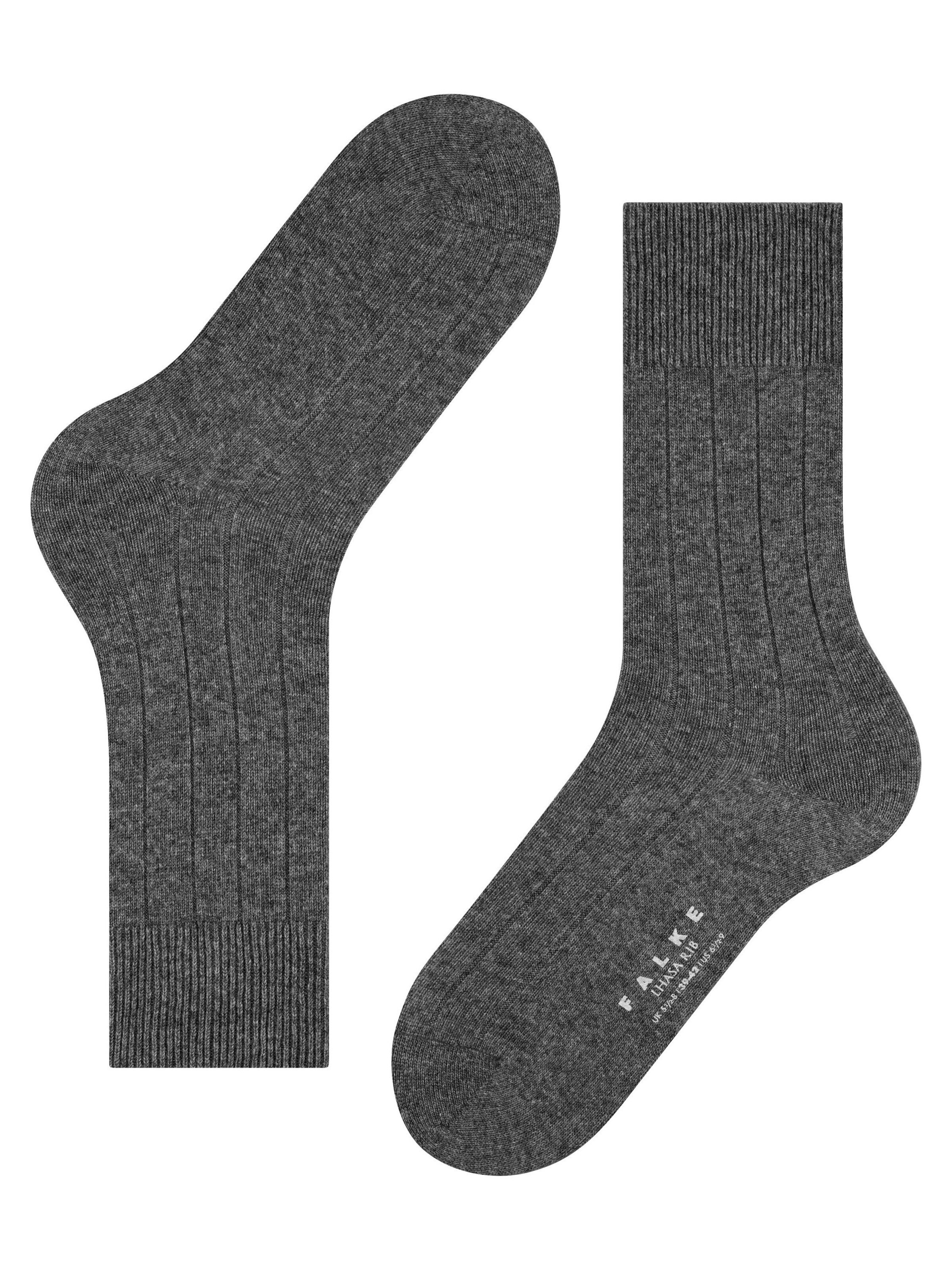FALKE Socks 'Lhasa Rib' in Grey