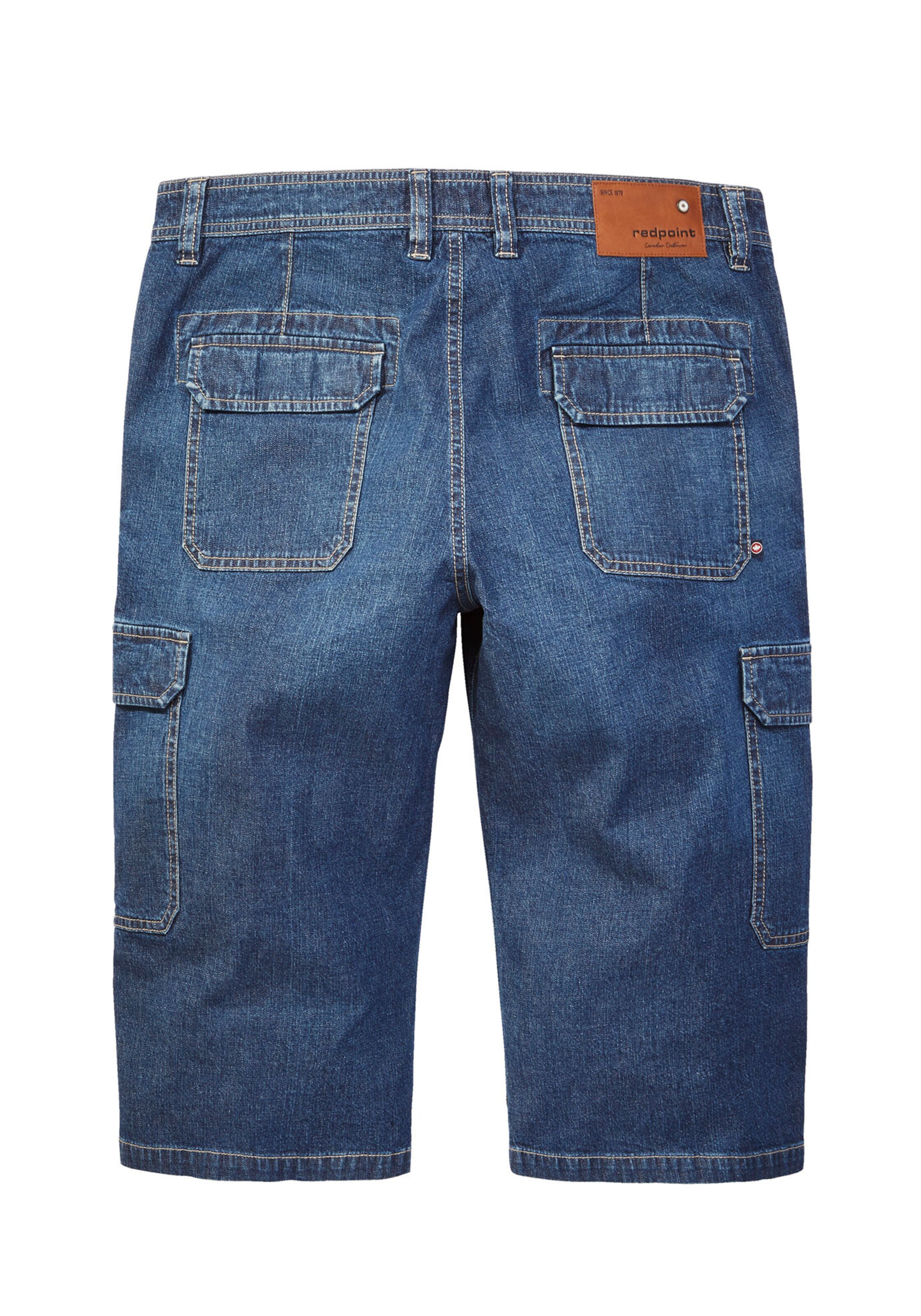 REDPOINT Regular Cargo Jeans in Blue