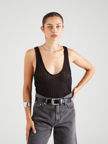 NLY by Nelly Top in Black: front