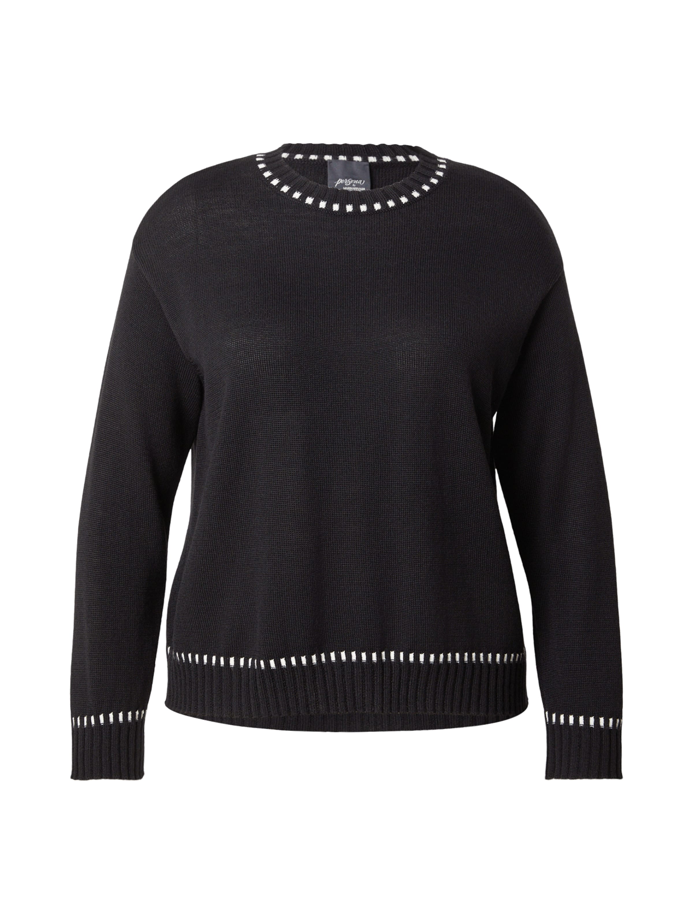 Persona by Marina Rinaldi Sweater 'PULVINO' in Black: front