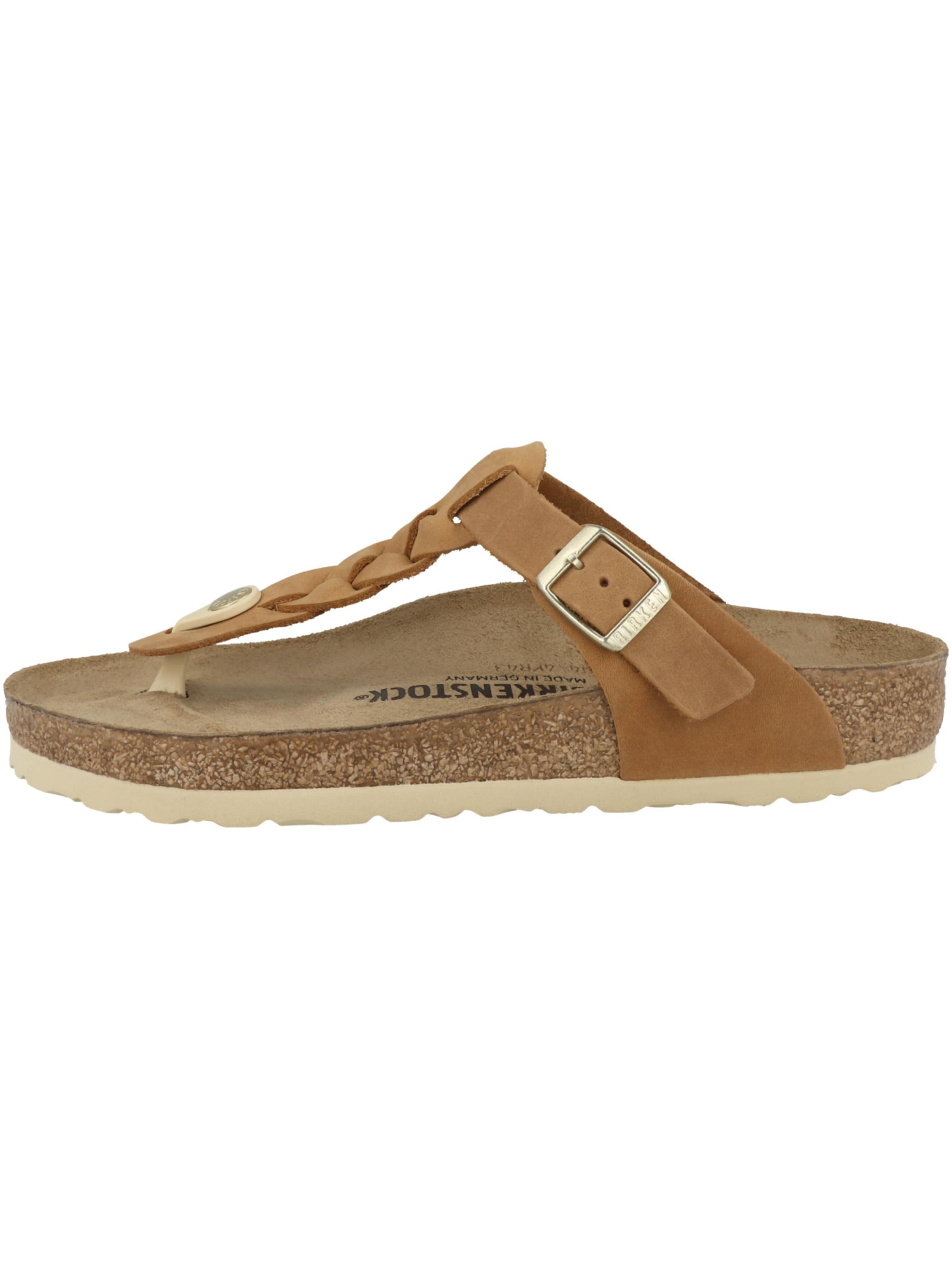 BIRKENSTOCK Žabky 'Gizeh' – hnědá: přední strana