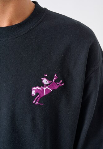 Cleptomanicx Sweatshirt in Schwarz