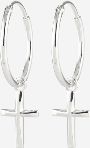 ELLI Earrings 'Kreuz' in Silver: front