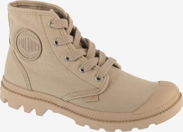 Baskets hautes 'Pampa Hi' Palladium en beige : devant