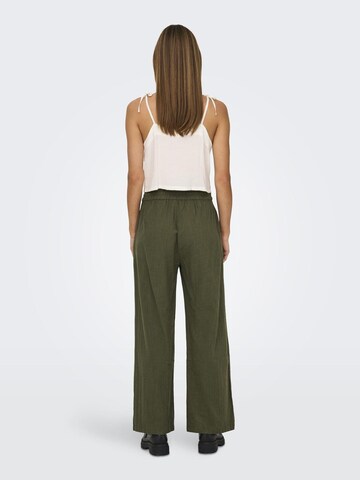 Wide Leg Pantalon 'ONLTIZANA' ONLY en vert