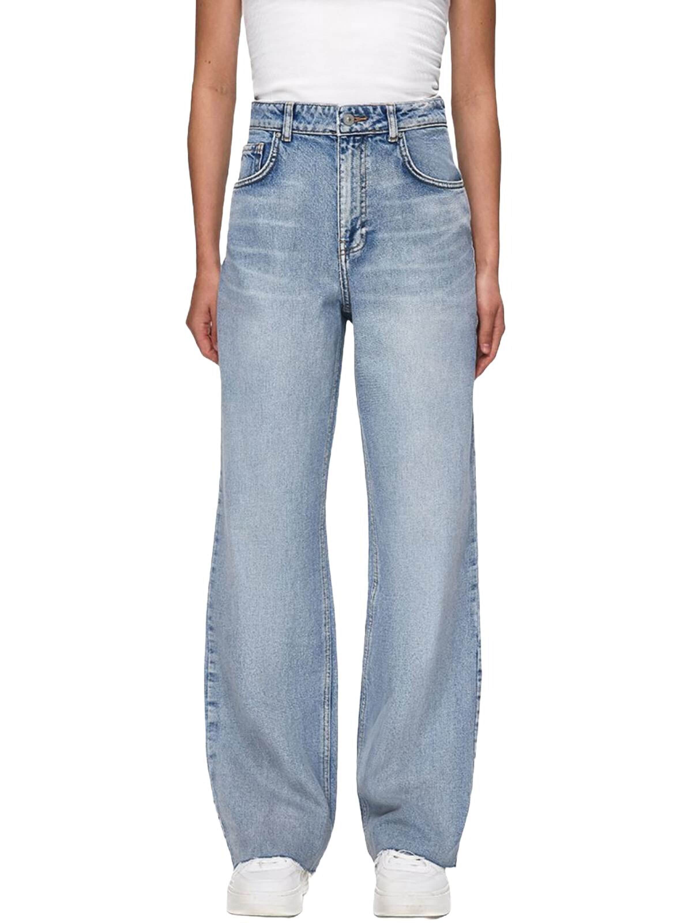 LTB Jeans Wide leg Jeans in Blauw: voorkant