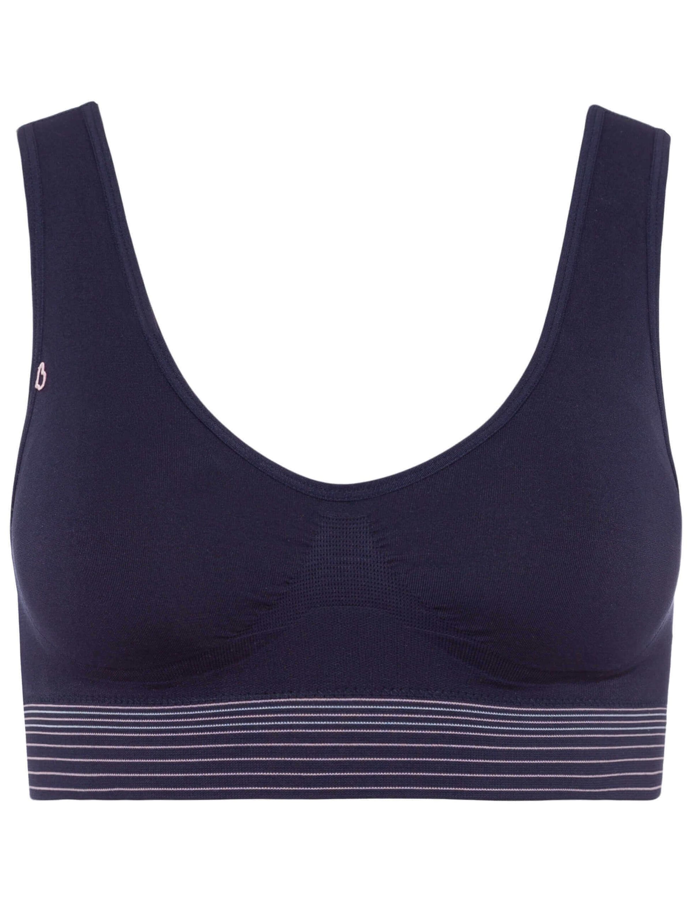 BeeDees Top 'Bustier Comfee Crop Top' in Blue: front