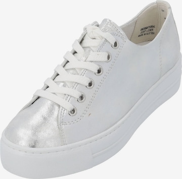 Baskets basses Paul Green en argent : devant