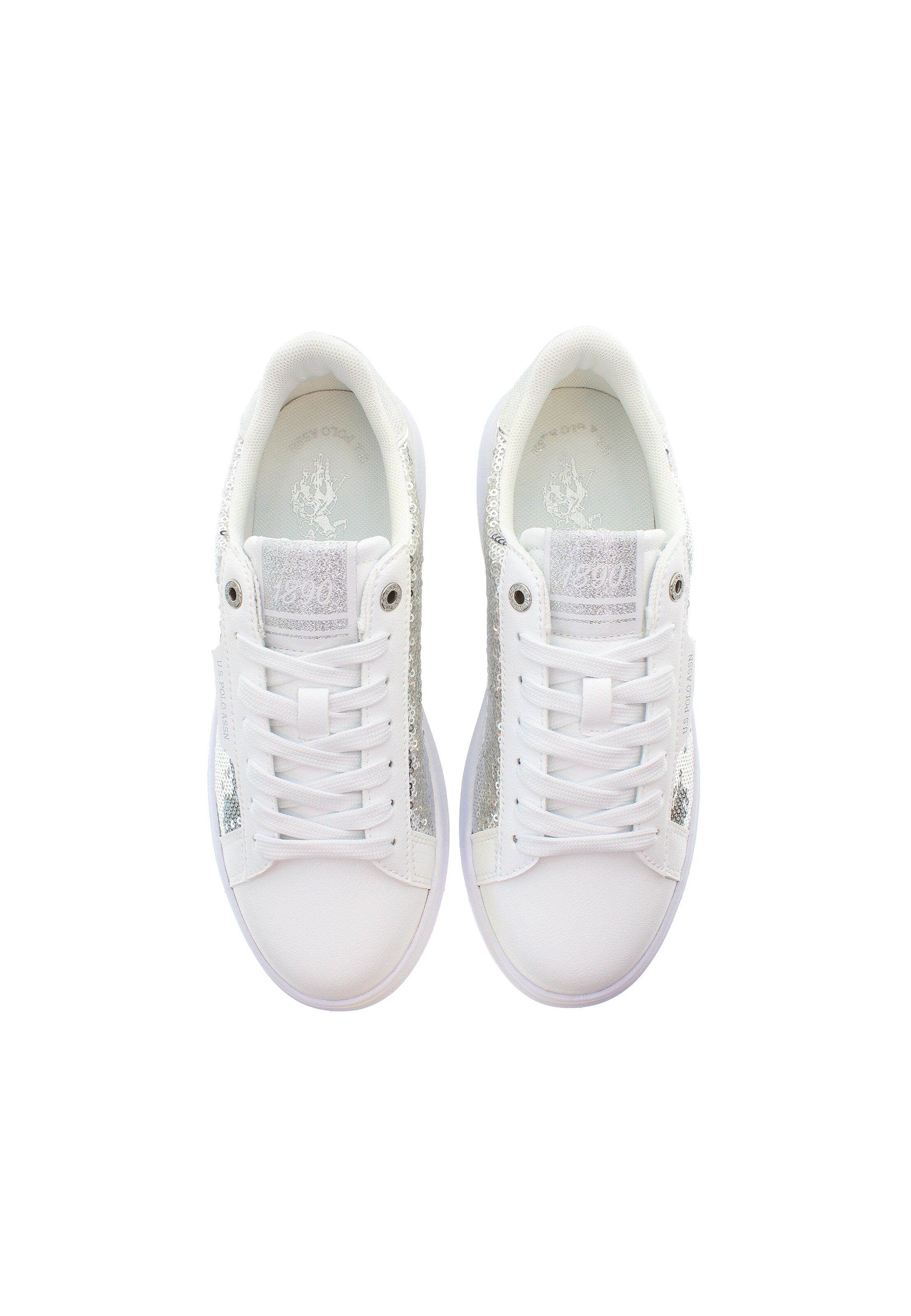 U.S. POLO ASSN. Sneakers laag 'CODY012W/5TY1' in Zilver