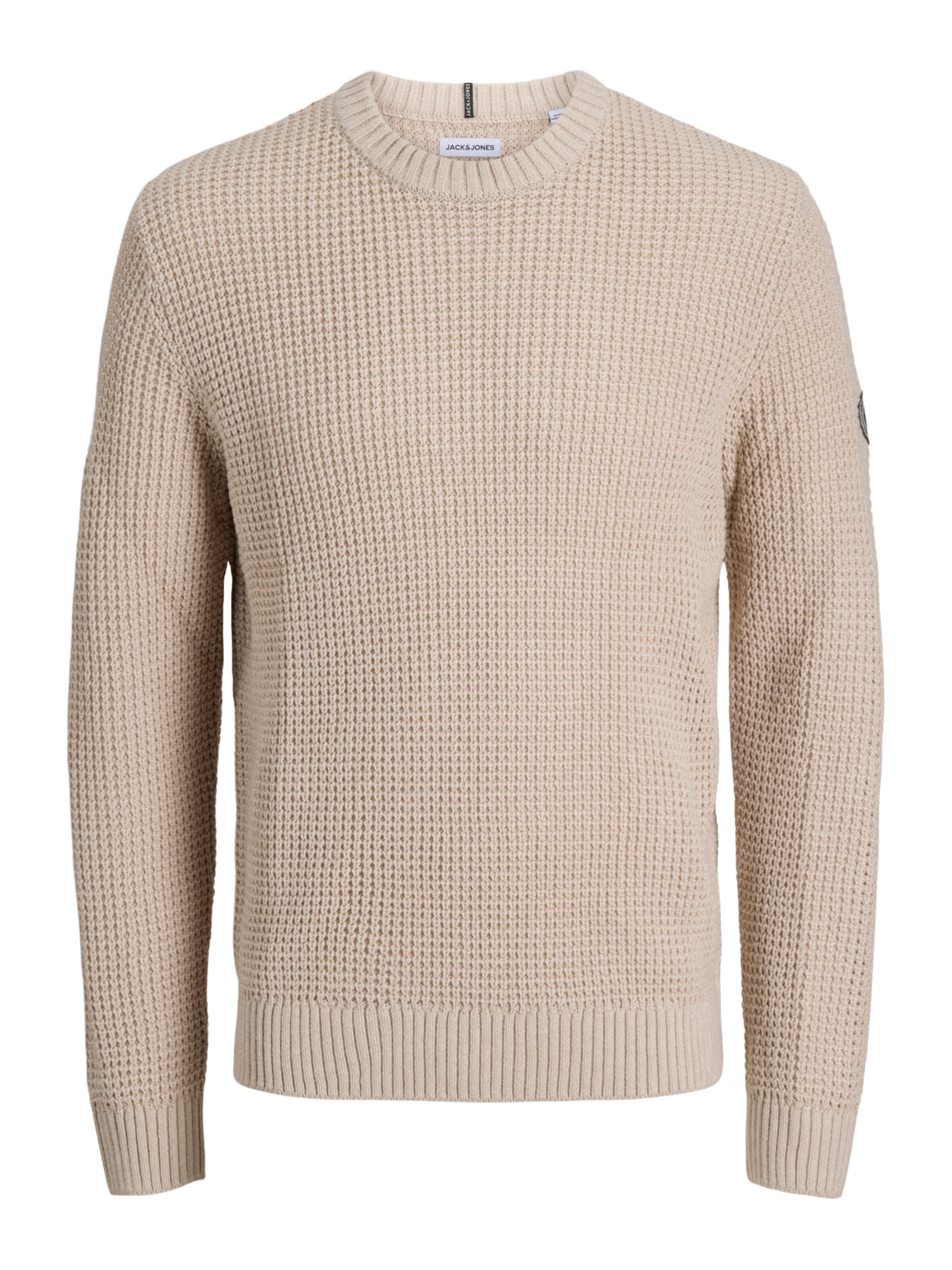 JACK & JONES Pullover 'JJLUKE' in Beige: Vorderseite