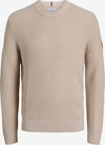JACK & JONES Pullover 'JJLUKE' in Beige: Vorderseite