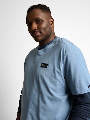 TOM TAILOR Men + Shirt in Blauw