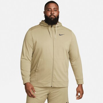 NIKE Sportsweatjacke in Grün: Vorderseite