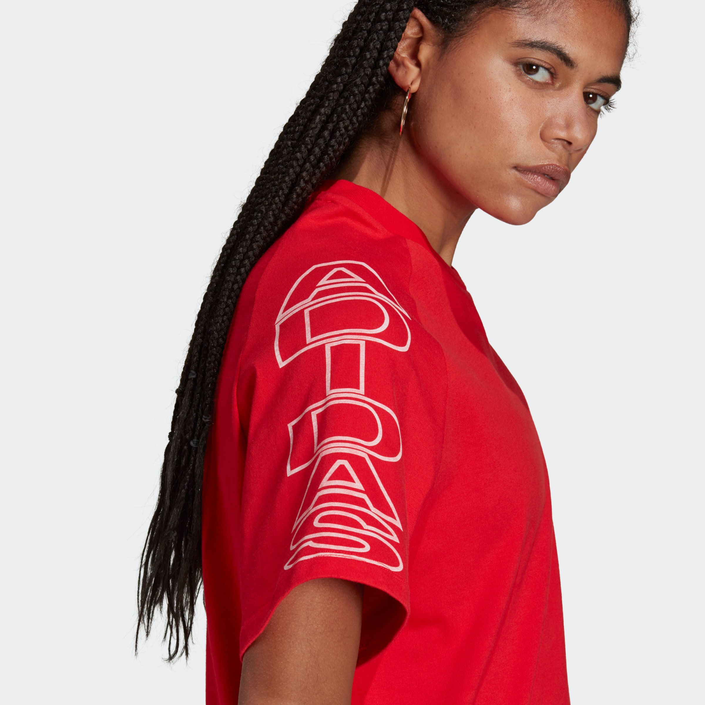 Femme T-shirt VIVRED ADIDAS ORIGINALS en Rouge 