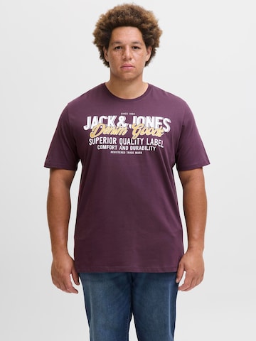 JACK & JONES Shirt in Purple: front