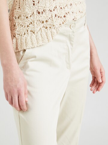 Sisley Slim fit Pleated Pants in Beige