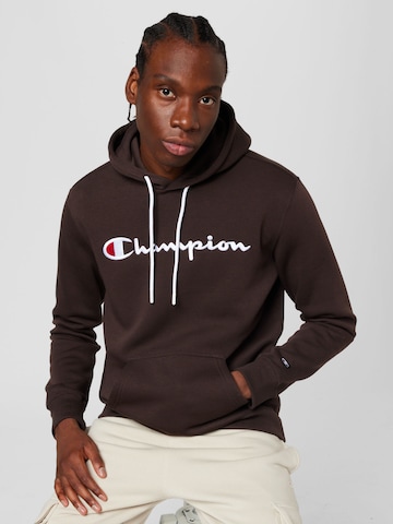 Champion Authentic Athletic Apparel Sweatshirt in Brown: front