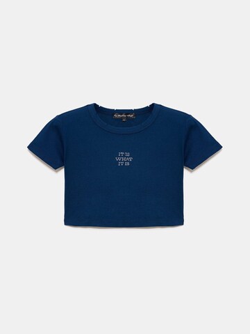 No Matter What Shirt in Blauw